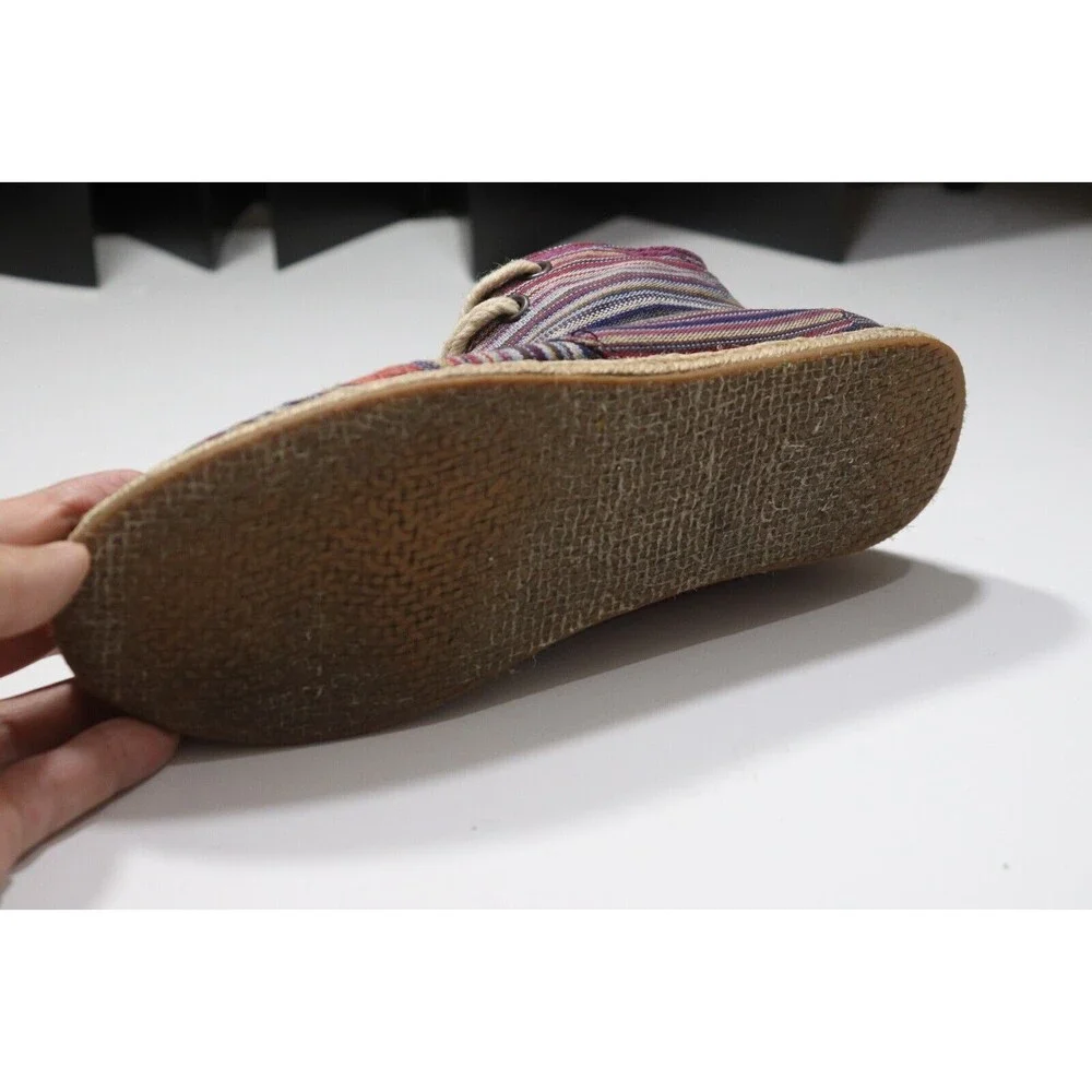 Toms Booties Canvas Hightops Womens Chukka Espadrille Multicolor Size 7.5